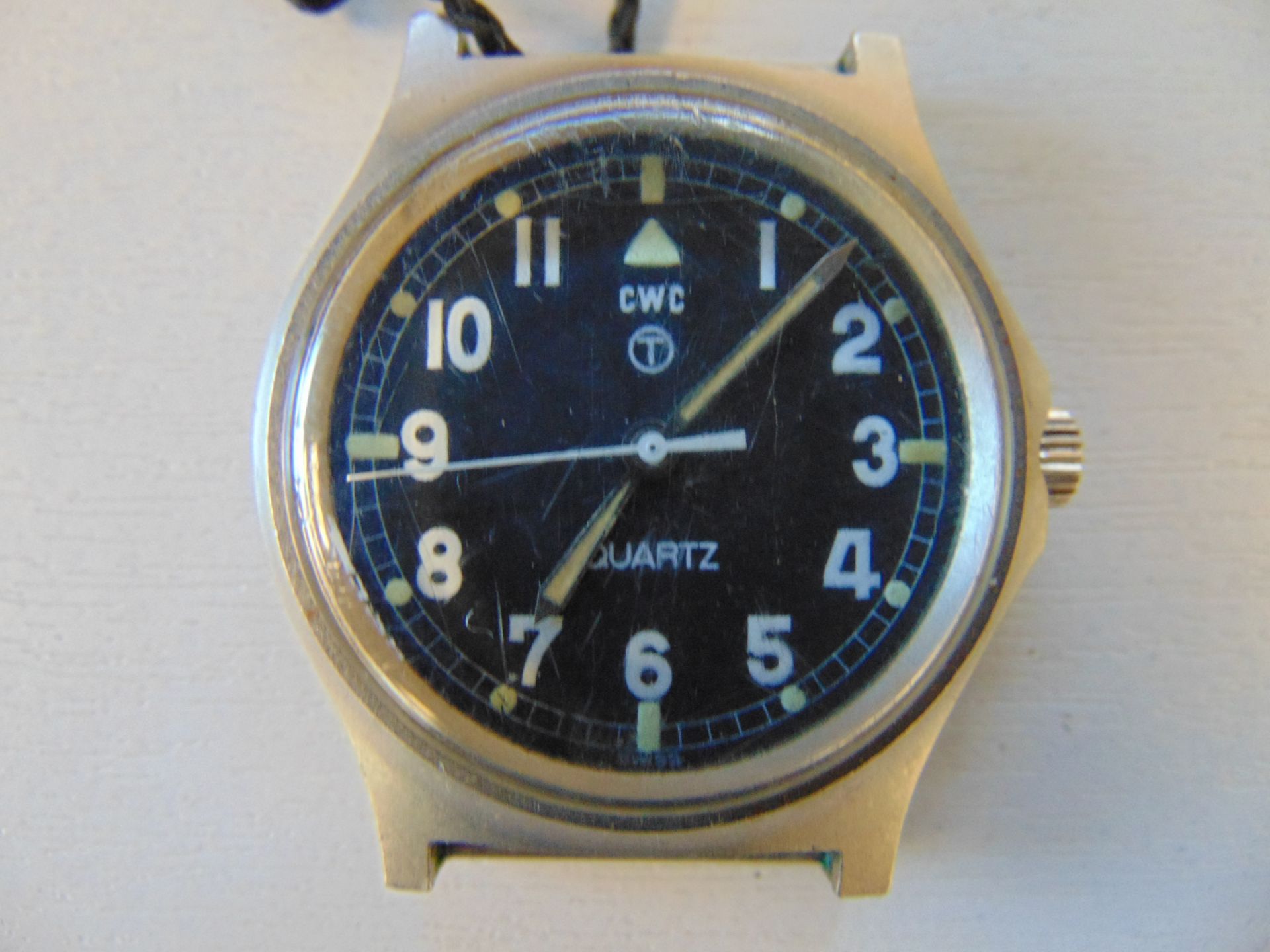 Rare CWC (Cabot Watch Co Switzerland Fat Boy British Army Service Watch, Date 1980