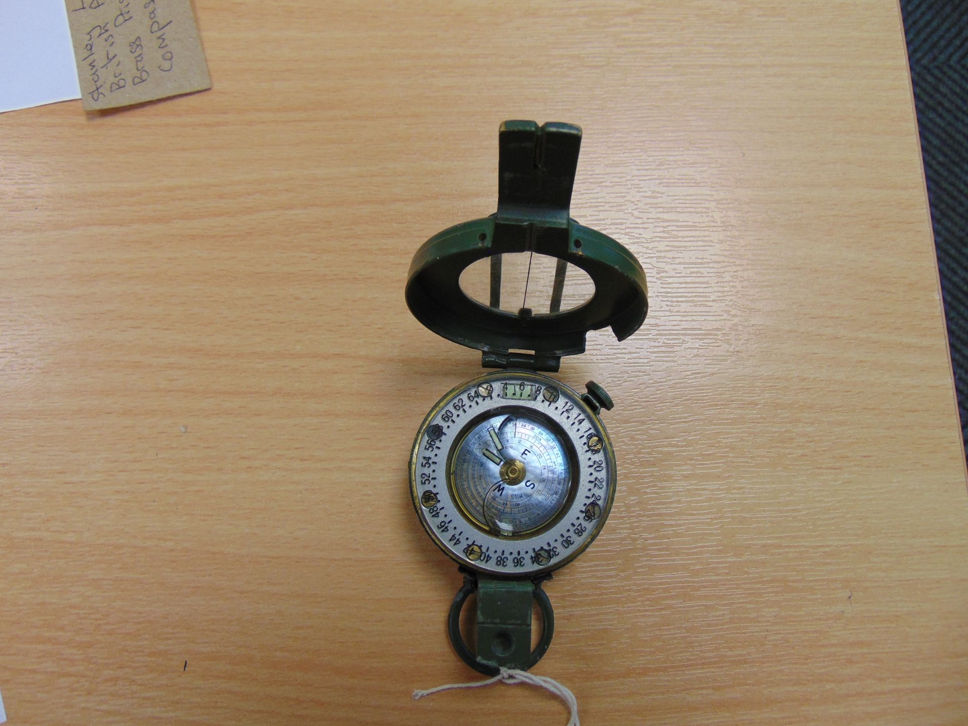 Stanley London British Army Brass Prismatic Compass - Image 2 of 4