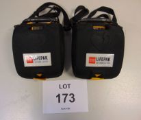 2 x Physio-Control Lifepak CR Plus Defibrillator Units - Fully Automatic