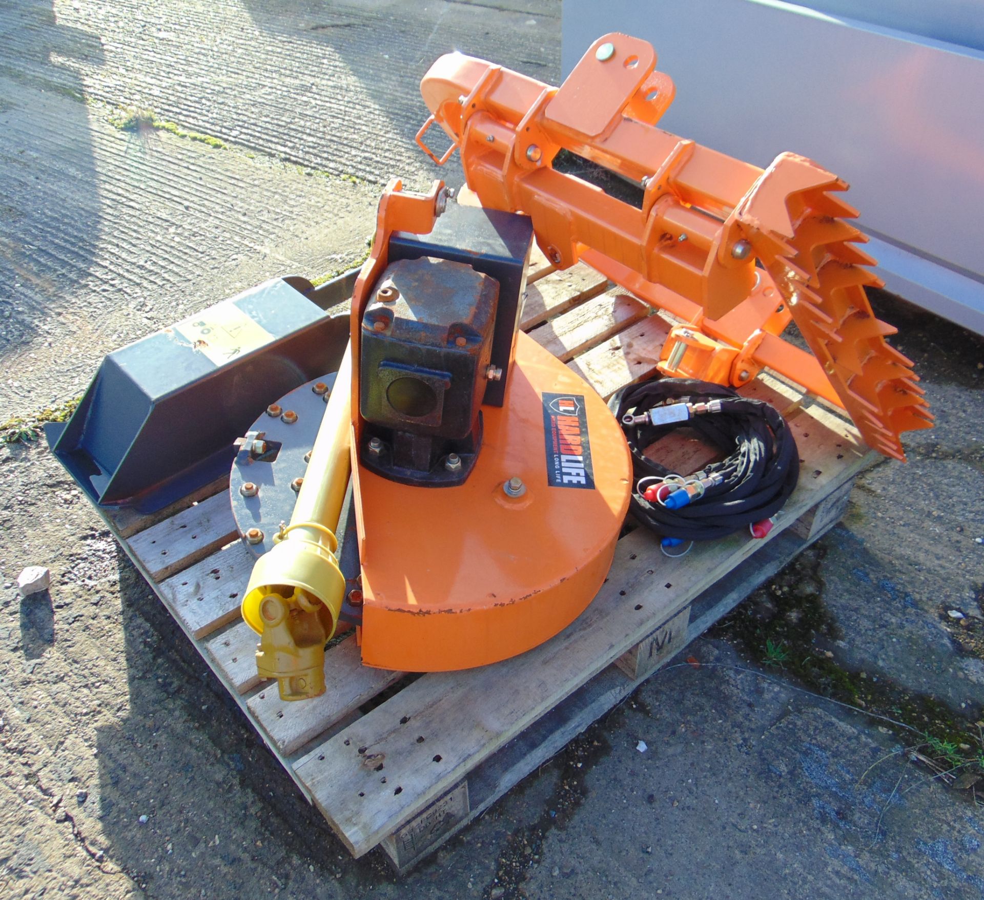 New Unused Hardlife SG24 3-Point Linkage Stump Grinder w /PTO Shaft as shown