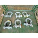 6 x 25ton HD Recovery D Shackles from MoD