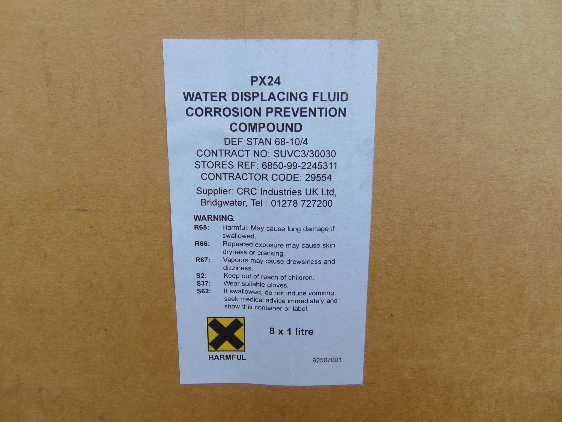 8 x 1 Ltr Bottles of PX24 Water Displacing Fluid Corrosion Prevention Compound - Image 5 of 6