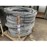 MOD STOCK 20+ BUNDLES OF GALVANISED RAZOR WIRE. 1 M CONCERTINA COILS STRETCHES TO APPROX. 40M UNUSED