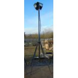 Lighting Tower w/ 4 Flood Light Units, Power Connection Cable & Switch