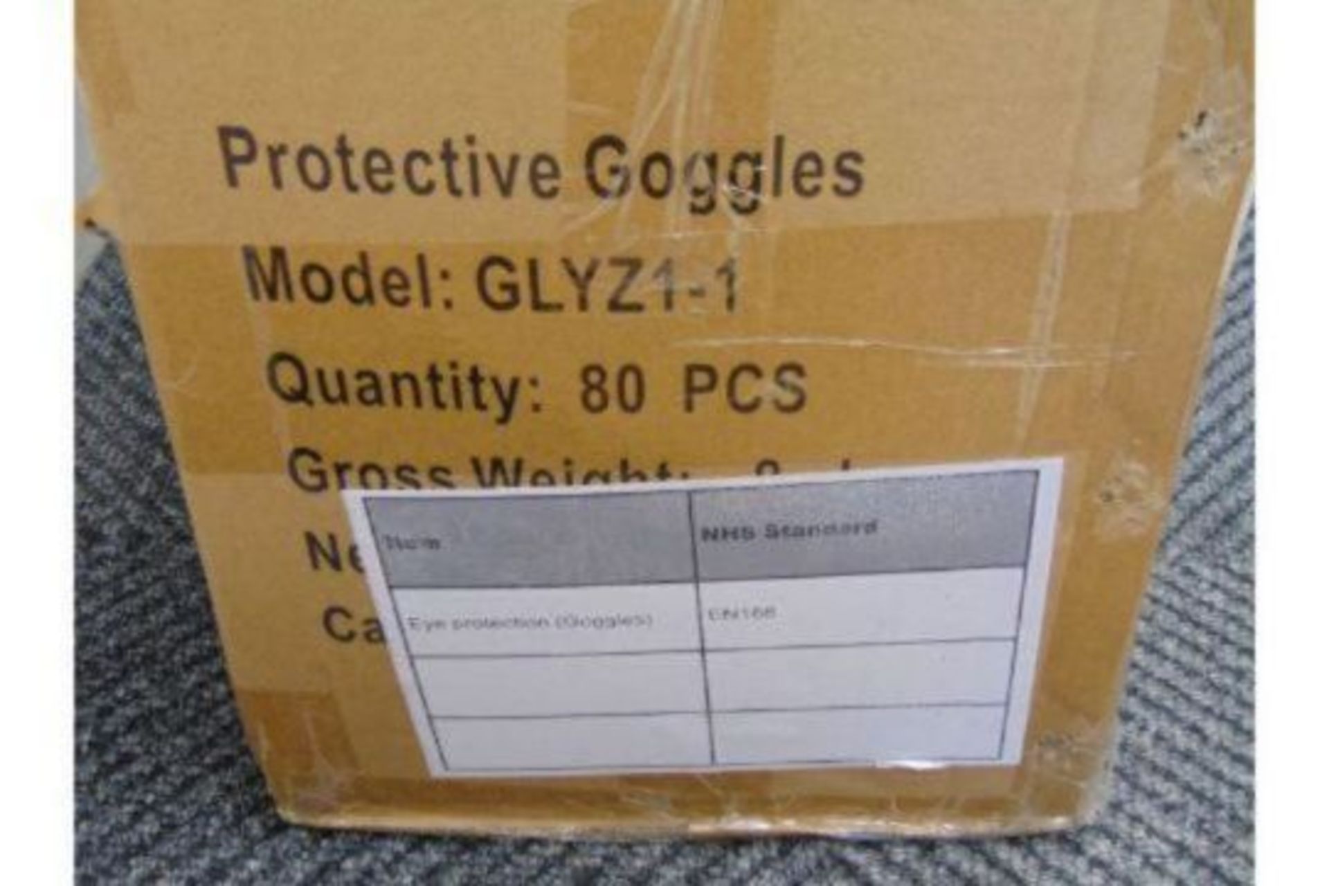 1440 Protective Goggles GLYZ1-1, 1 Pallet (18 Boxes, 80 per box) New Unissued Reserve Stock - Image 15 of 15