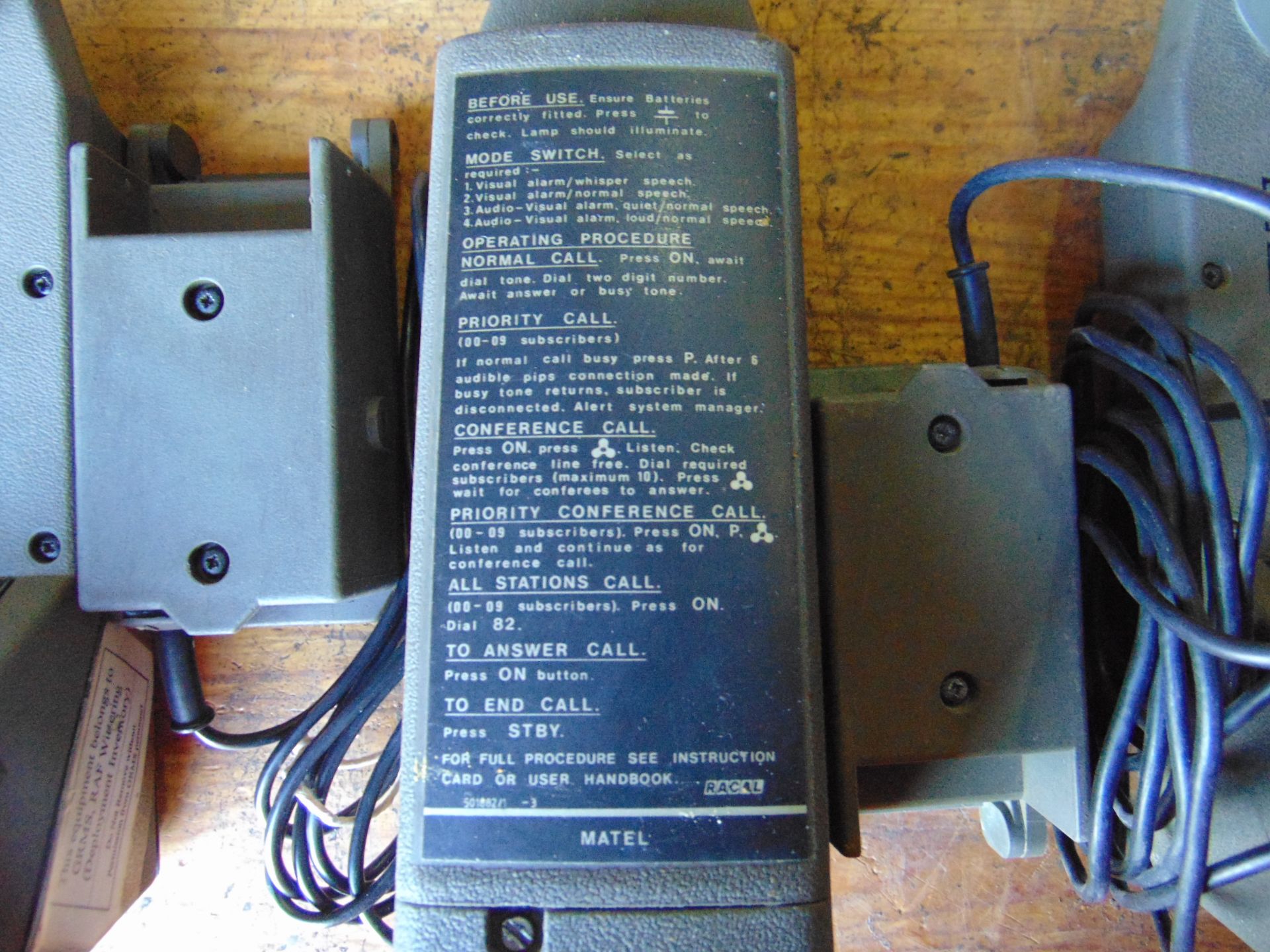 3 x Matel 2C800 Field Telephones - Image 4 of 4