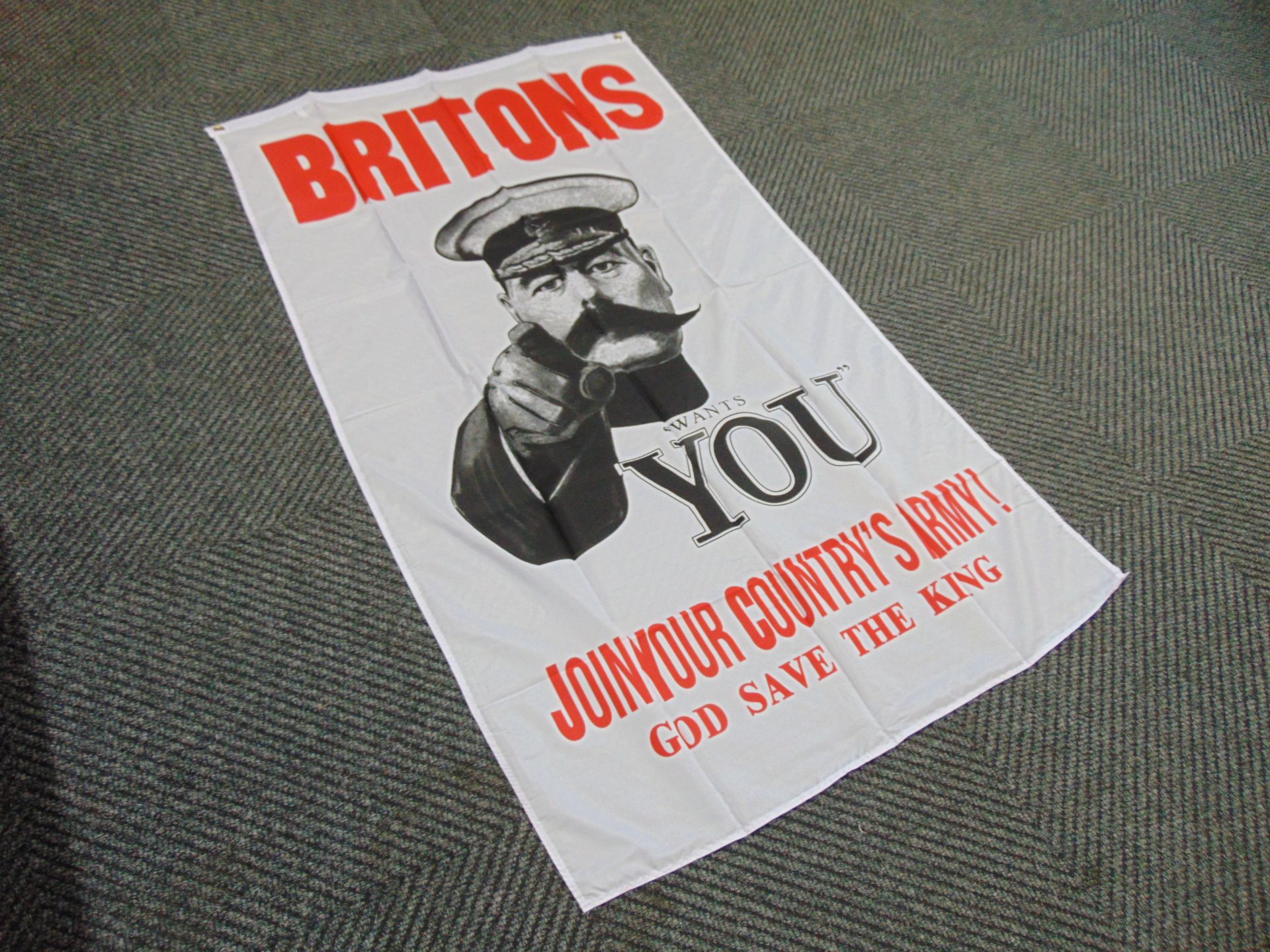 Lord Kitchener Needs You Flag - 5ft x 3ft with Metal Eyelets. - Image 4 of 4