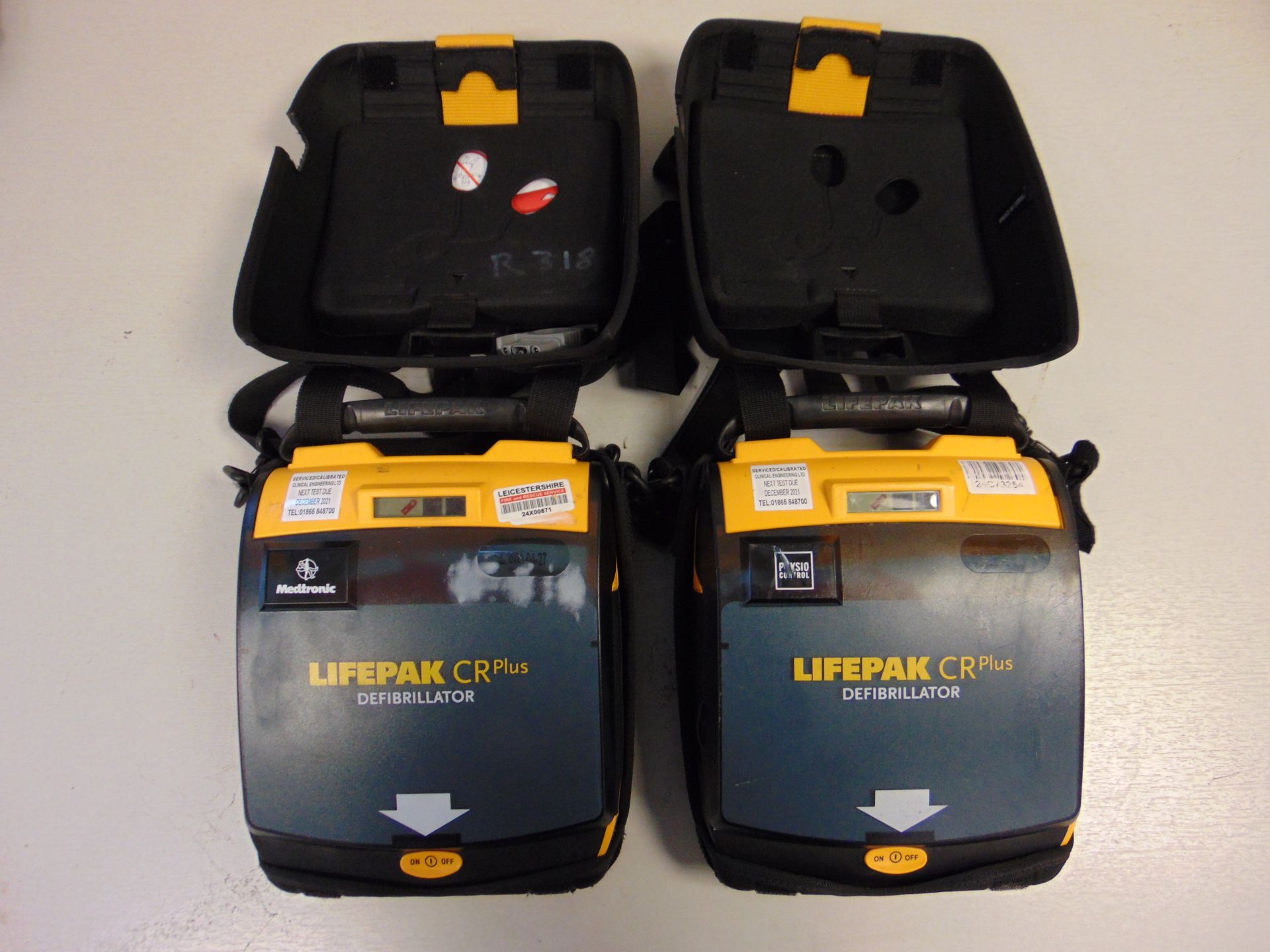 2 x Physio-Control Lifepak CR Plus Defibrillator Units - Fully Automatic - Image 3 of 3