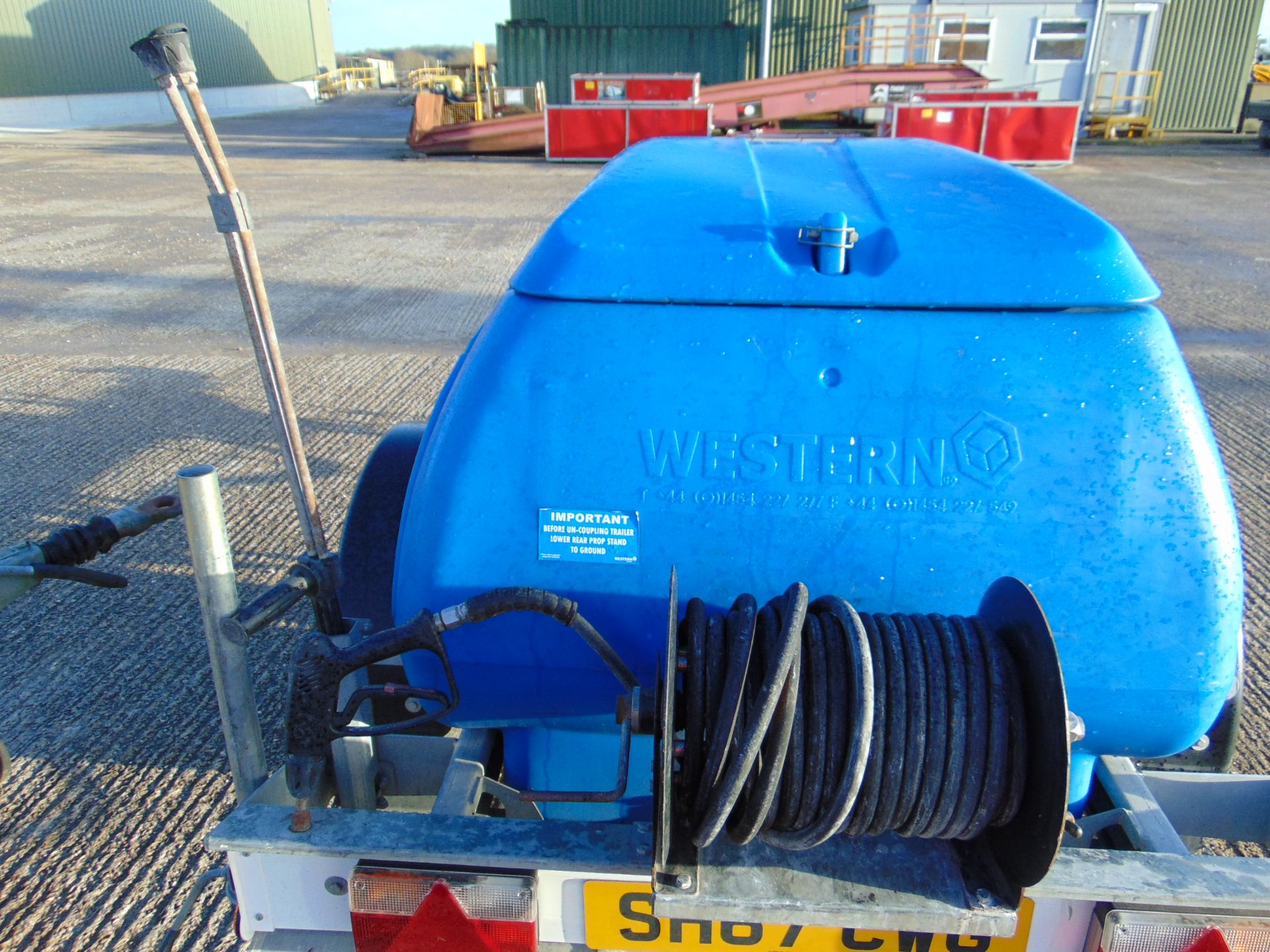 Western Diesel Pressure Washer Trailer with 1100 litre Water Bowser - Image 9 of 20