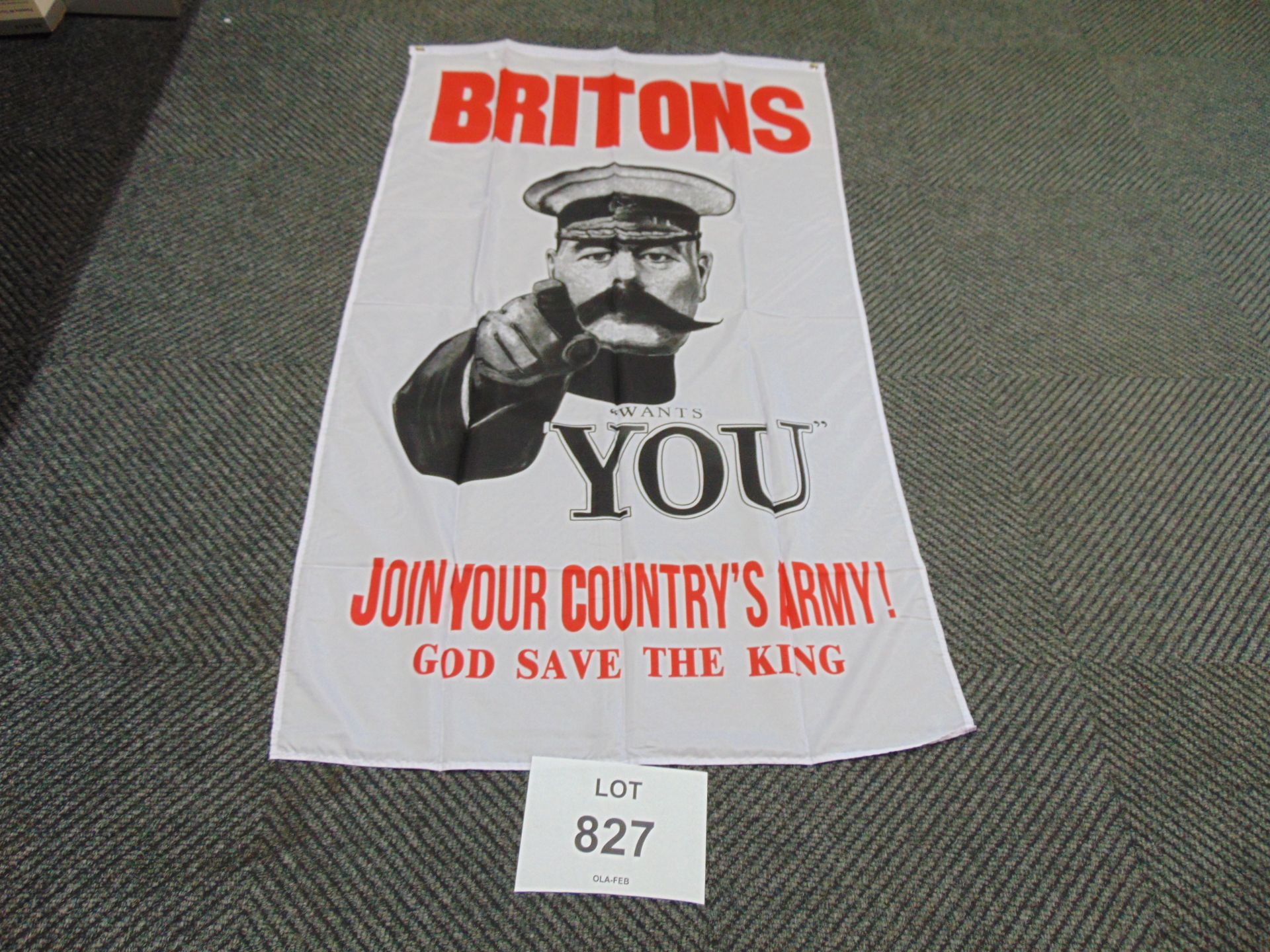 Lord Kitchener Needs You Flag - 5ft x 3ft with Metal Eyelets.