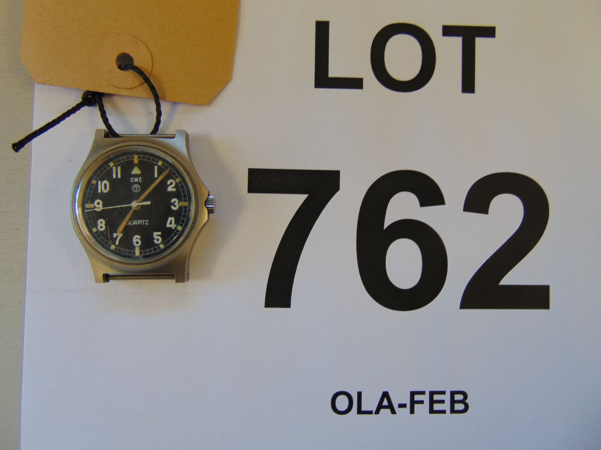 Rare CWC (Cabot Watch Co Switzerland Fat Boy British Army Service Watch, Date 1980 - Image 4 of 4