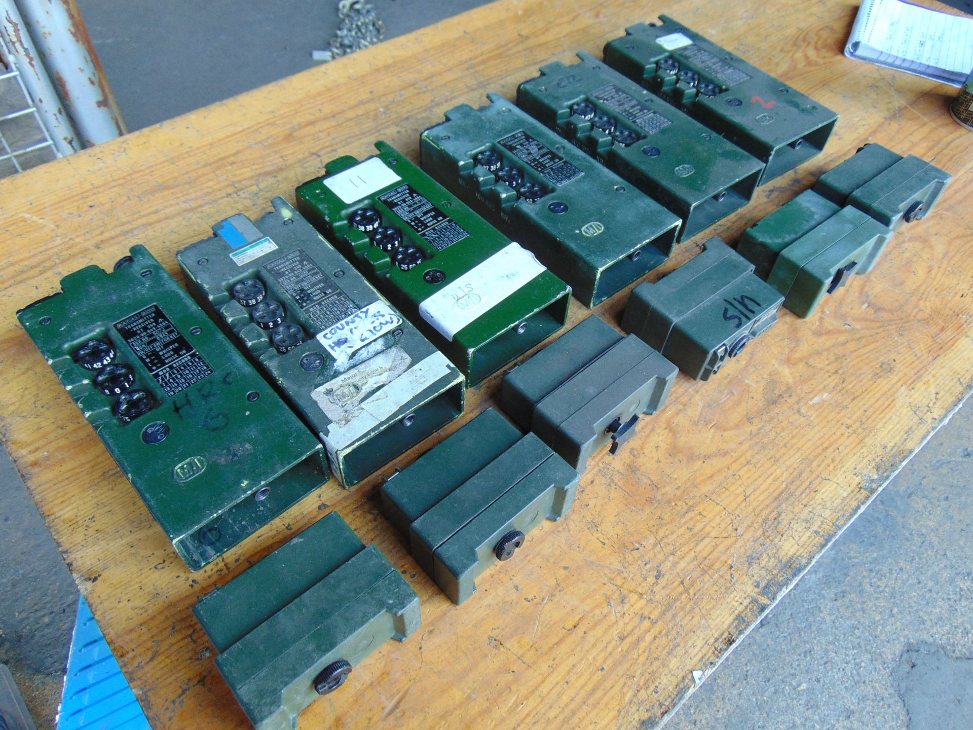 6 x Clansman UK/RT 349 Transmitter Receivers c/w Battery Pack - Image 3 of 5