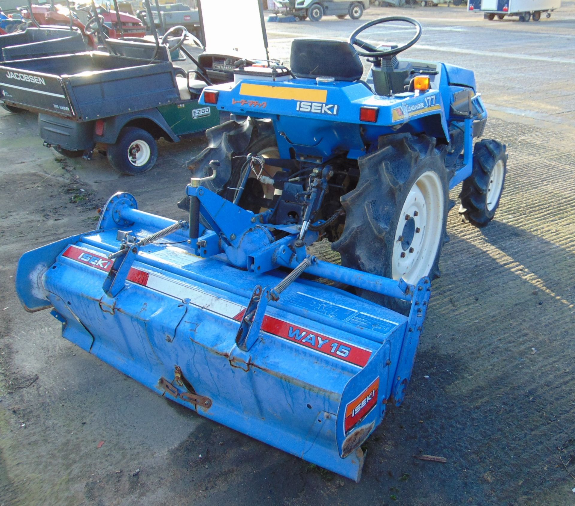 Iseki Land Hope 177 4WD Compact Tractor & Rear Tiller 829 hrs - Image 5 of 30