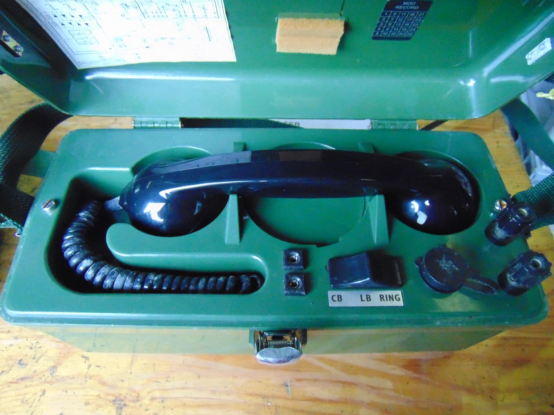 2 x UK PTC 405 Field Telephone Sets - Image 2 of 7