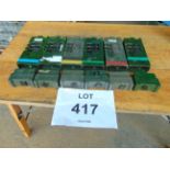 6 x Clansman UK/RT 349 Transmitter Receivers c/w Battery Pack