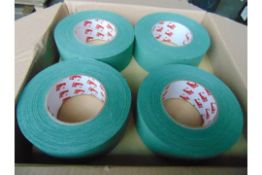 16 Rolls of New Unissued Green Linen Cloth Scapa Adhesive Tape 50m x 50m Roll