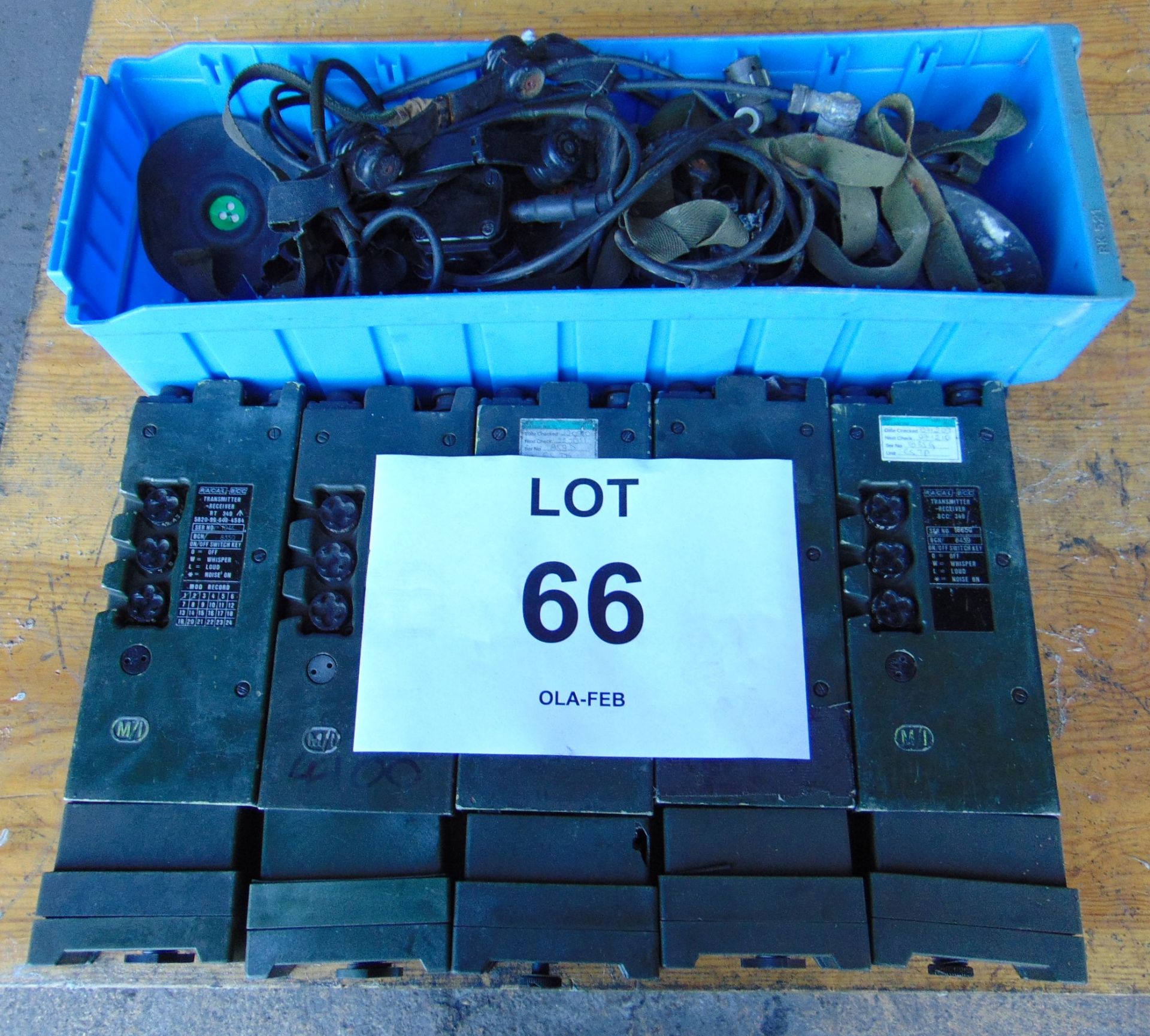 5 x UK / RT 349 Transmitter Receiver as shown