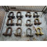 12 x HD Recovery D Shackles from MoD