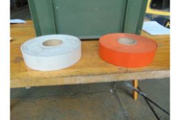 10x Rolls of Mine Marking Tape Orange and White
