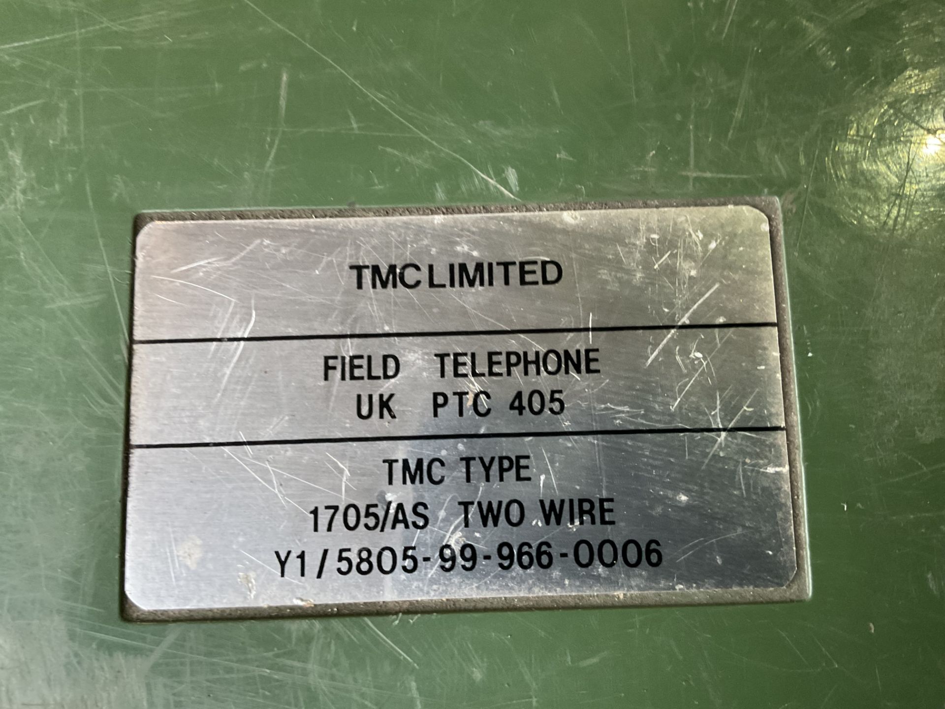 2X UK PTC 405 FIELD TELEPHONE - Image 5 of 5