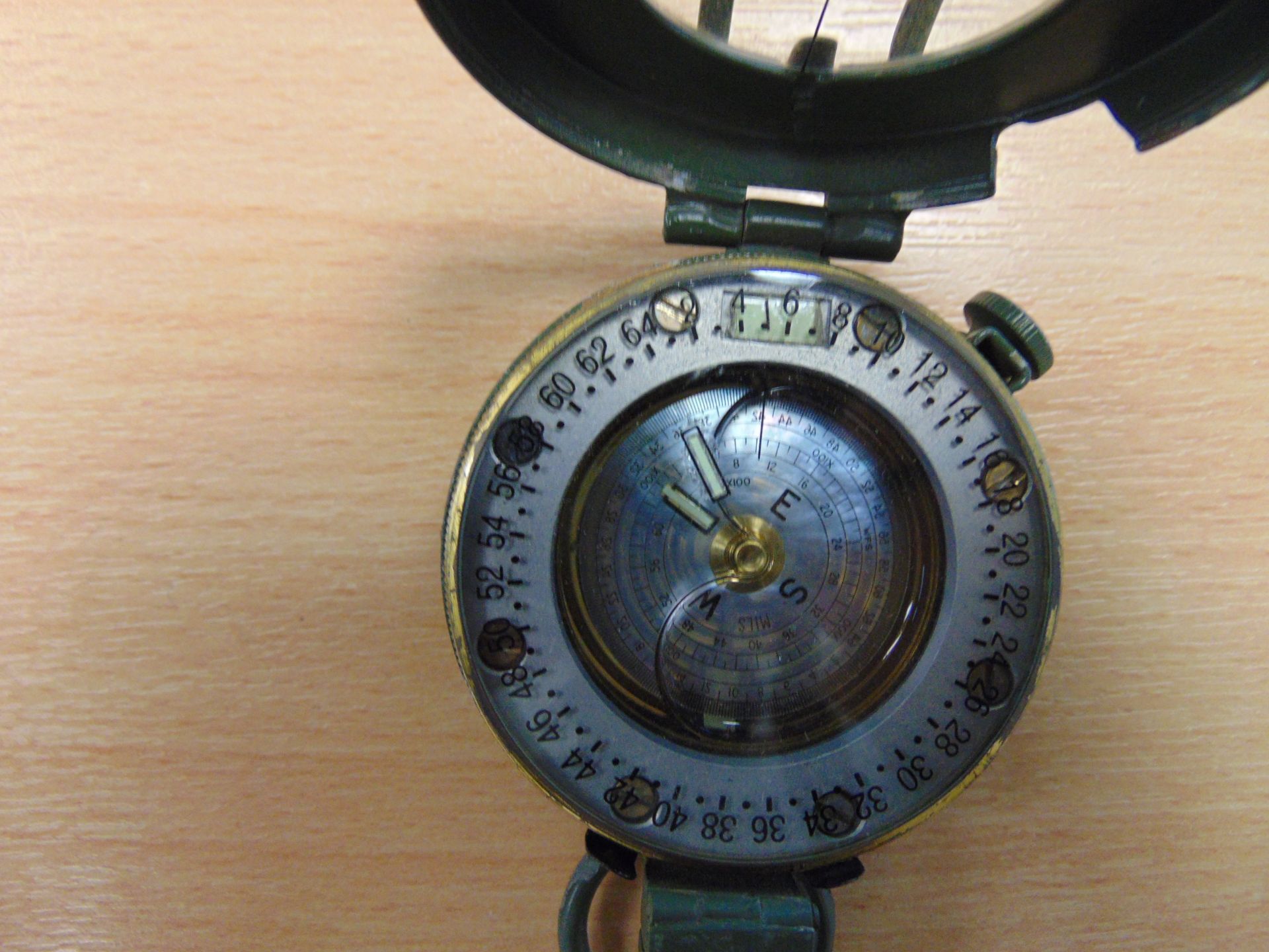 Stanley London British Army Brass Prismatic Compass - Image 3 of 4