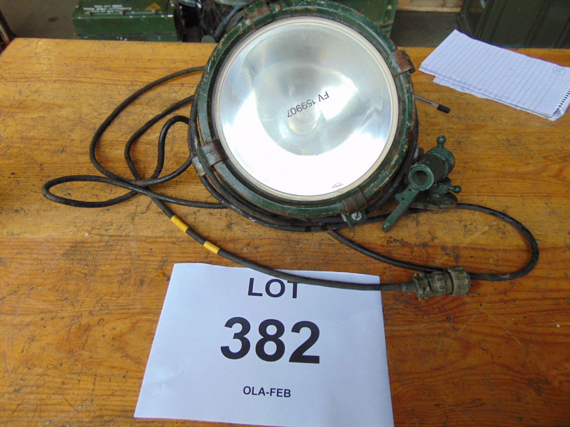 FV159907 Vehicle Spot Lamp c/w Bracket and Lead - Image 4 of 4