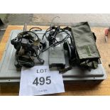 2X CLANSMAN UK RT 349 TRANSMITTER RECIEVER COMPLETE AS SHOWN.