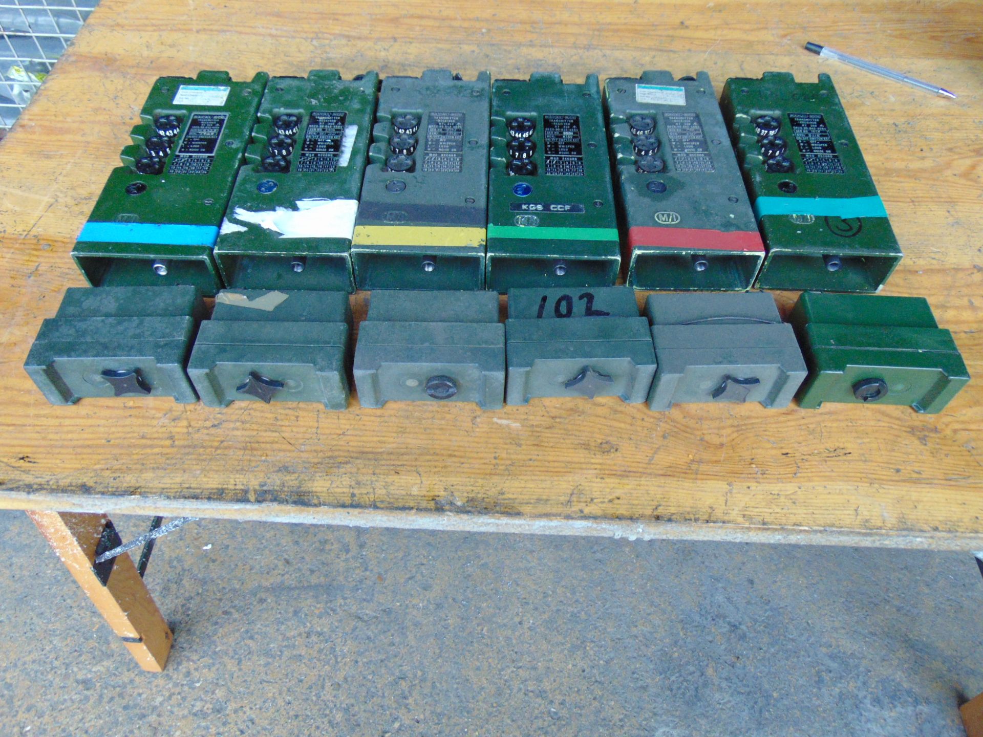 6 x Clansman UK/RT 349 Transmitter Receivers c/w Battery Pack - Image 5 of 5