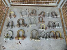 20 x HD Recovery D Shackles 10 ton - 2ton from MoD