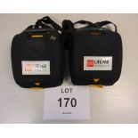 2 x Physio-Control Lifepak CR Plus Defibrillator Units - Fully Automatic