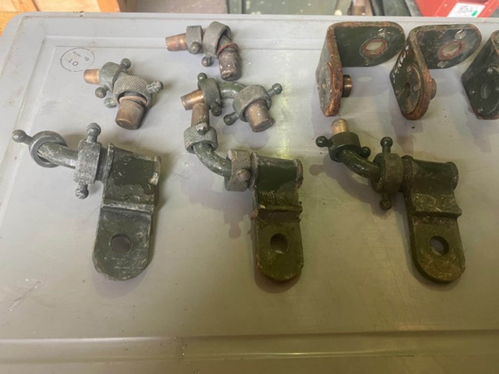 9 x Very Rare FV / Vehicle Spot Lamp Brackets Champ / Land Rover / Ferret etc etc - Image 3 of 4