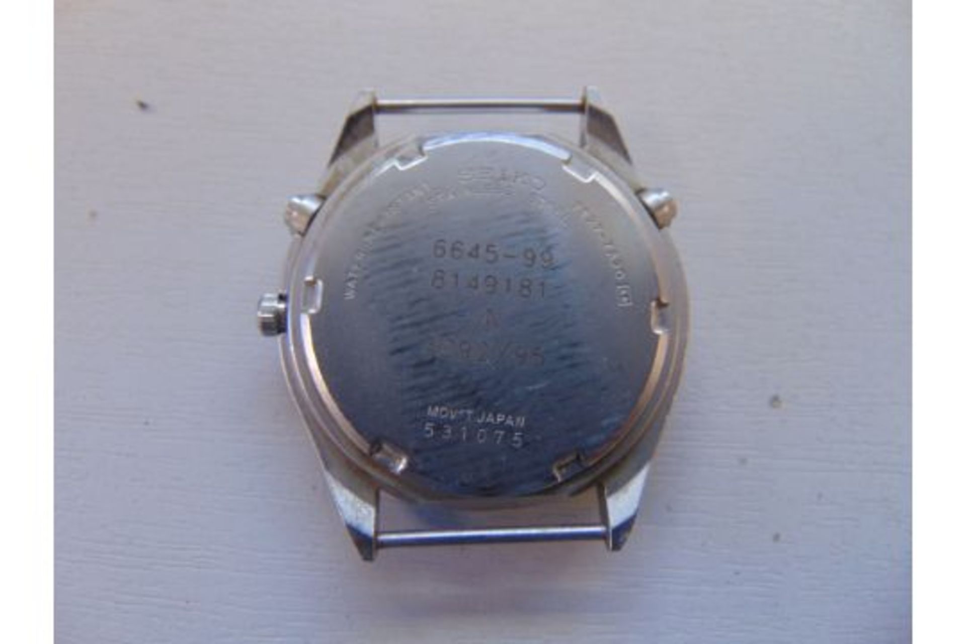 Seiko Gen 2 Pilots Chrono (Date adjust) RAF Tornado Force Issue, Nato Numbers, Date 1995, S/N 3092 - Image 5 of 5