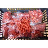 New Unissued Approx. 1000 Red Plastic Ground Marking Spikes