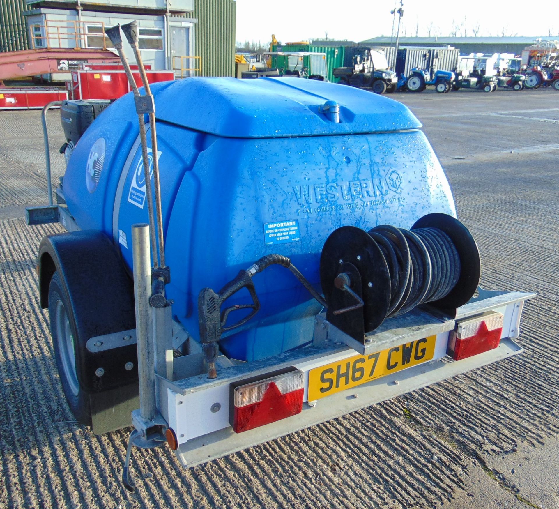 Western Diesel Pressure Washer Trailer with 1100 litre Water Bowser - Image 5 of 20