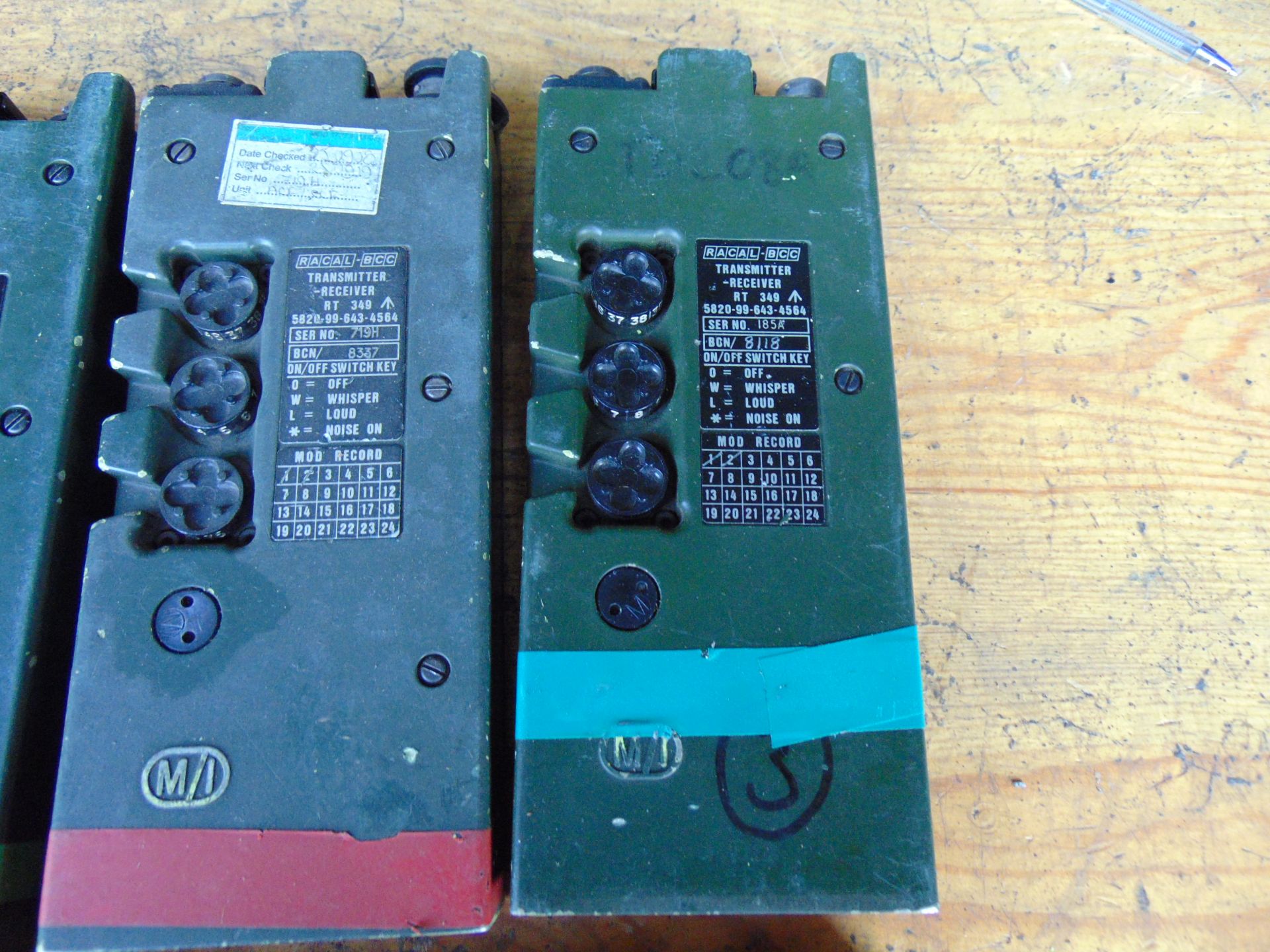 6 x Clansman UK/RT 349 Transmitter Receivers c/w Battery Pack - Image 2 of 5