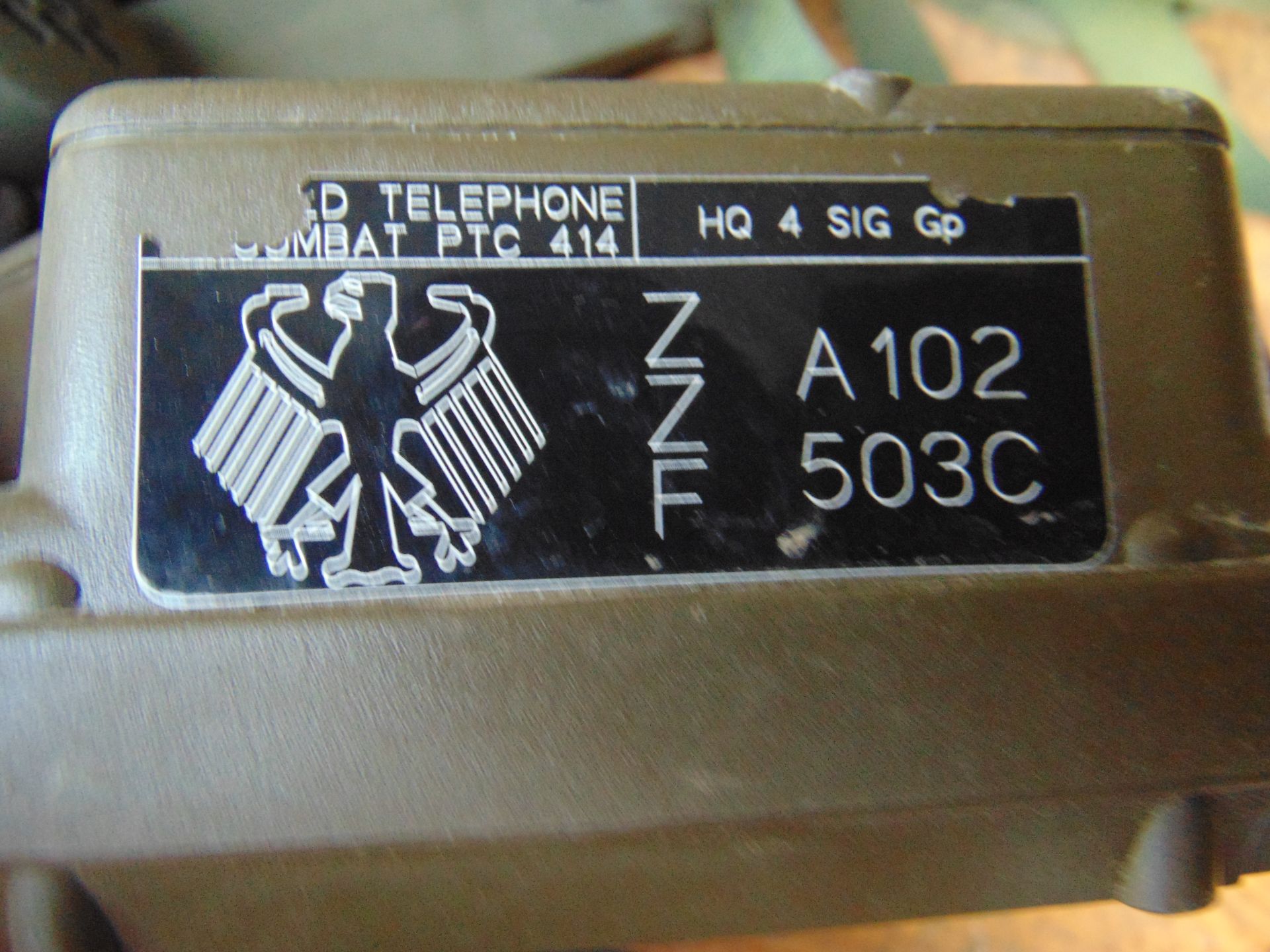 2 x Field Telephone Combat PTC 414 Racal 2000 c/w Bags - Image 6 of 7