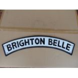 Brighton Belle Cast Iron Railway Train Name Plaque