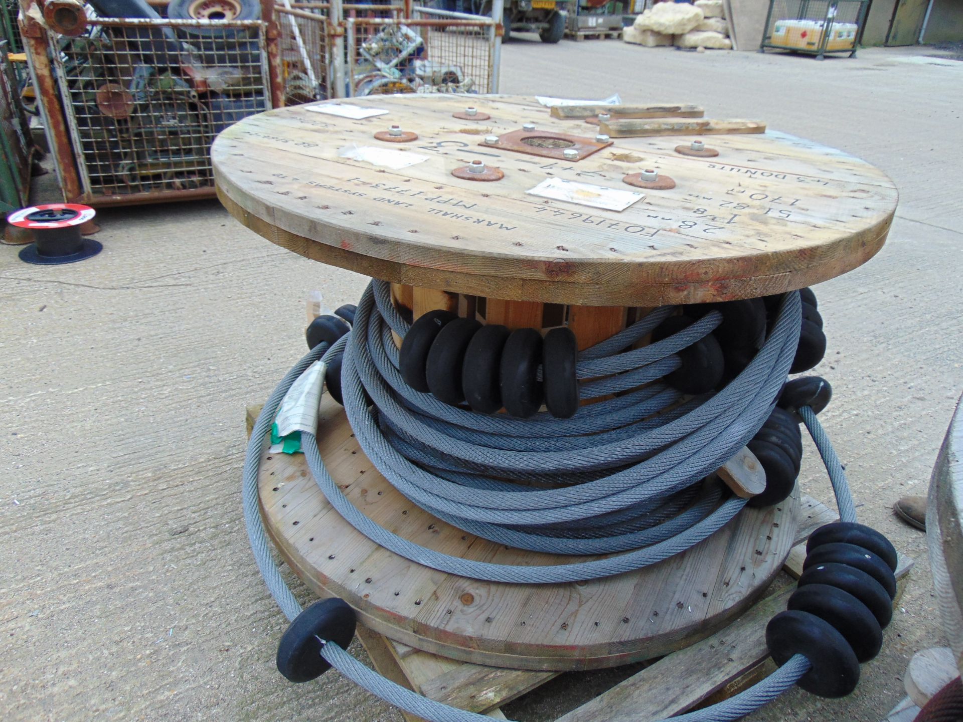 1 x Large Roll of HD Winching Recovery Steel Cable on Drum - Image 4 of 5