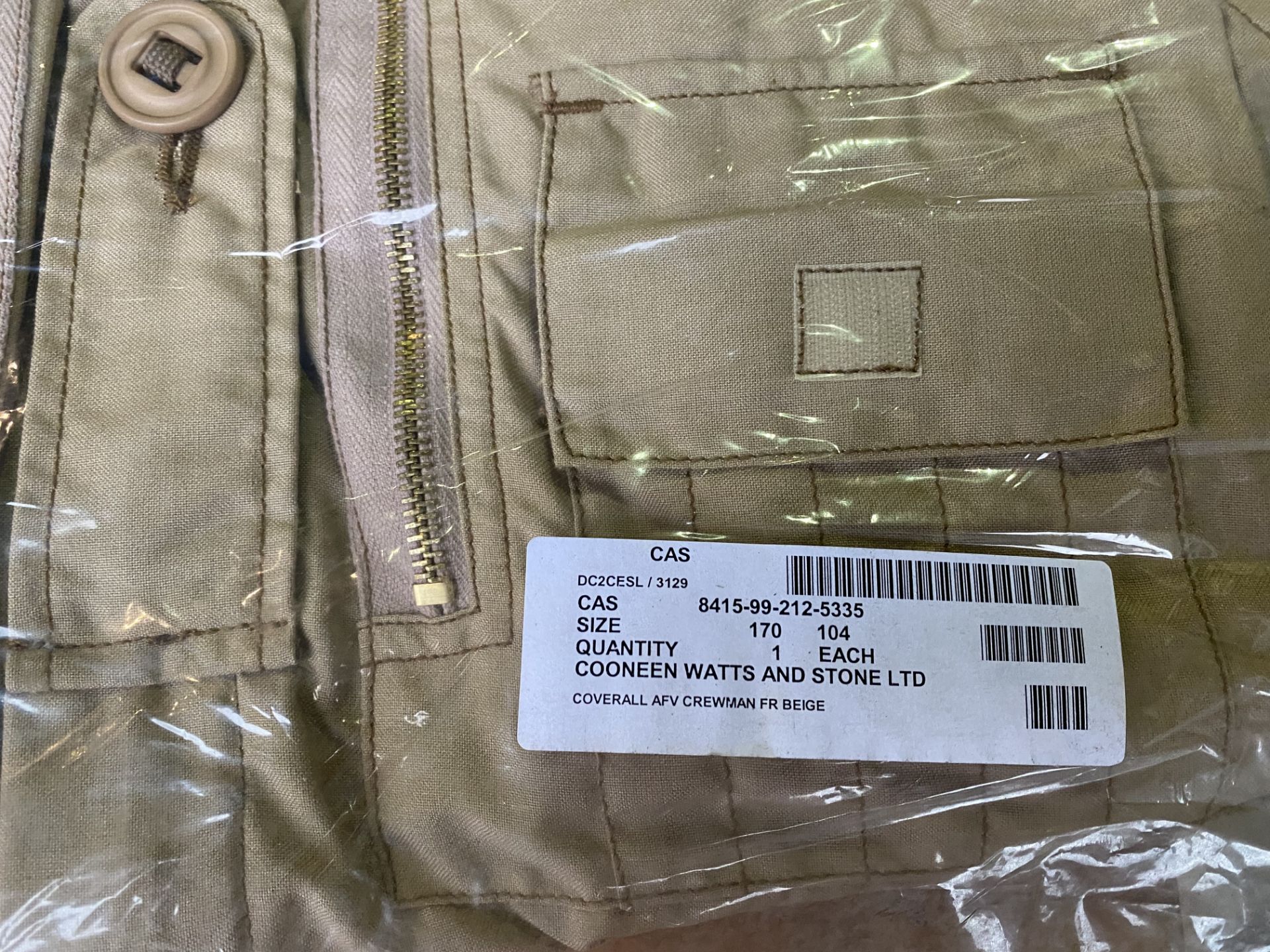 4 x New Unissued AFV Crew mans Coverall in Original Packing - Image 6 of 7