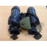 British Army AVIMO 7x42 L12A1 Self Focusing Water Proof Binos c/w Filters, Covers and Strap