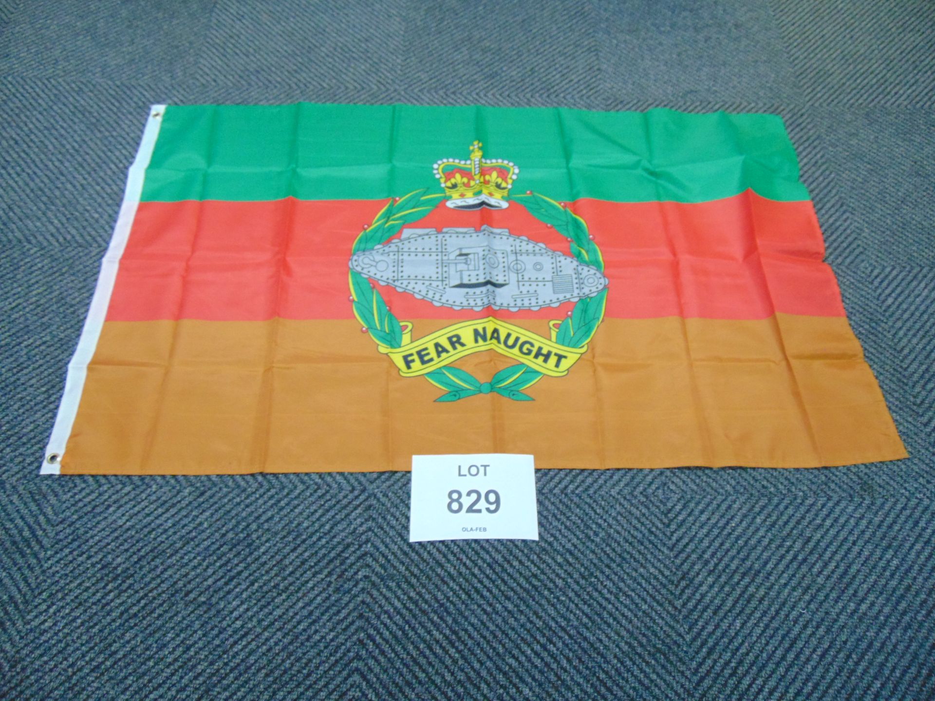 Royal Tank Regiment Flag - 5ft x 3ft with Metal Eyelets.