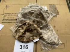 22X NEW UNISSUED BRITISH ARMY DESERT COMBAT HELMET COVERS -ORIGINAL PACKING