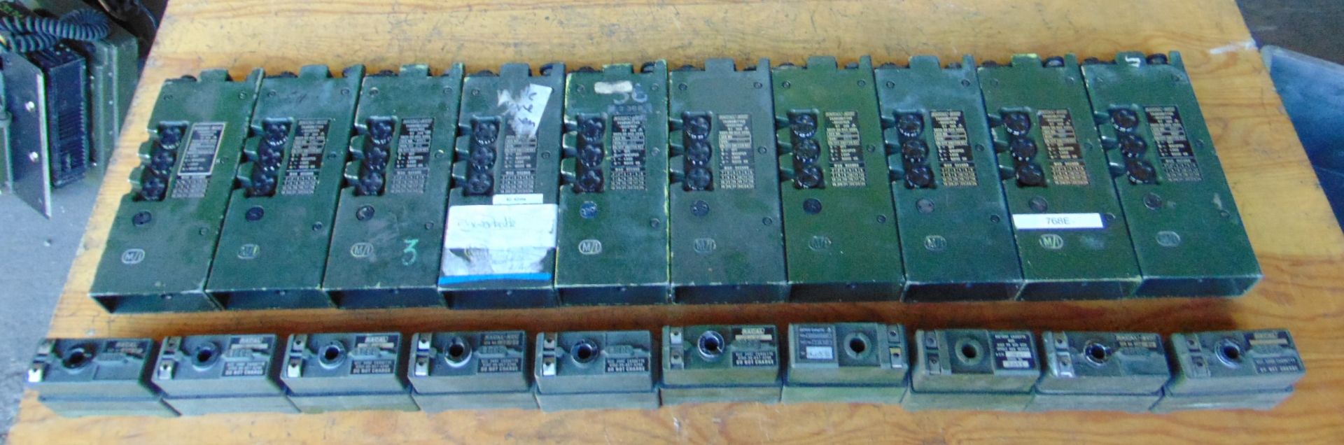 10 x Clansman UK/RT 349 Transmitter Receivers c/w Battery Pack - Image 2 of 3