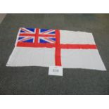 White Ensign Flag - 5ft x 3ft with Metal Eyelets.