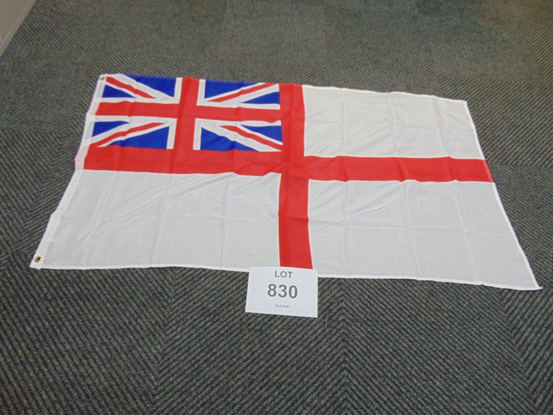 White Ensign Flag - 5ft x 3ft with Metal Eyelets.