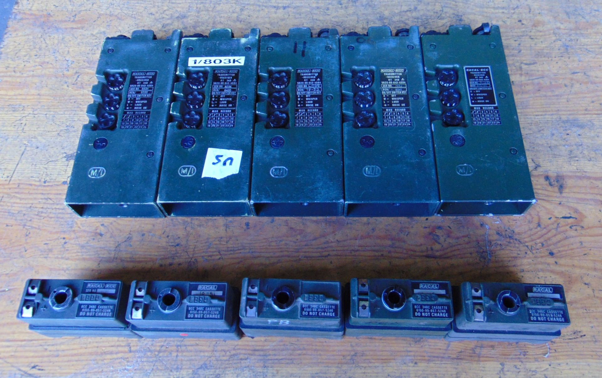 5 x UK / RT 349 Transmitter Receiver as shown - Image 2 of 3