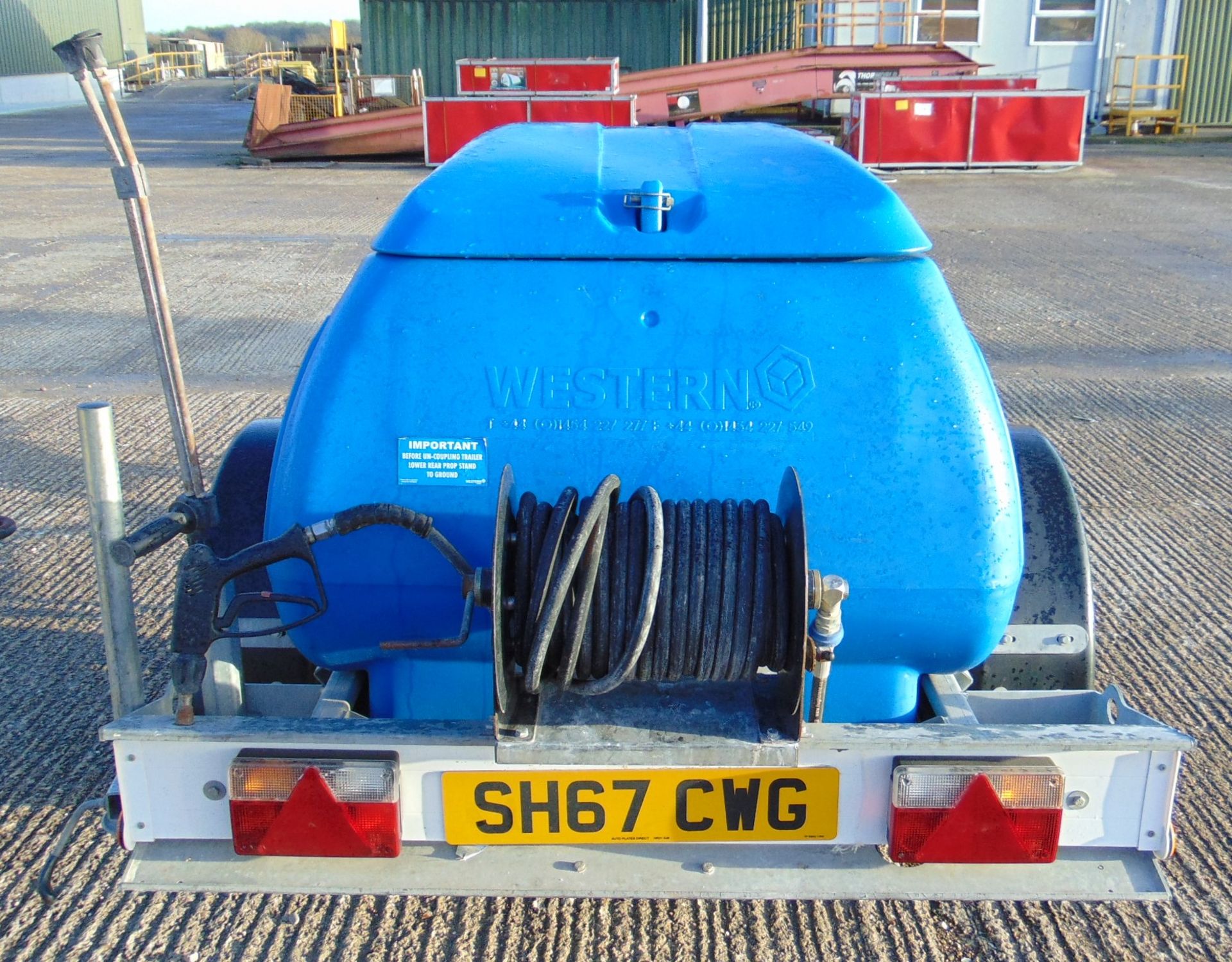 Western Diesel Pressure Washer Trailer with 1100 litre Water Bowser - Image 6 of 20