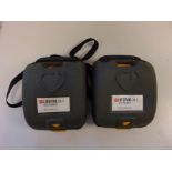 2 x Physio Controls Lifepak CR-T Defibrillator AED Trainer Unit in Carry Case