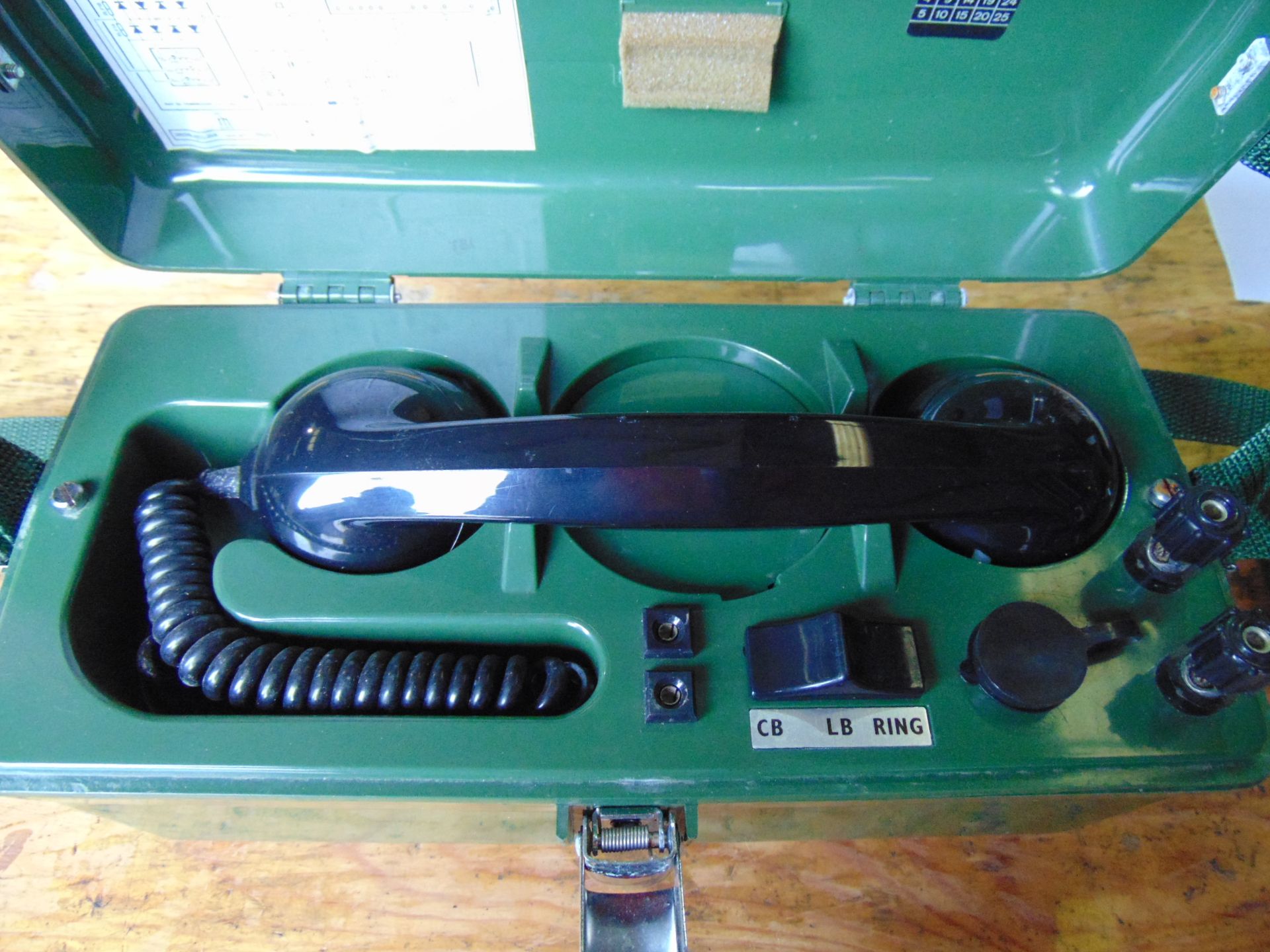 2 x UK PTC 405 Field Telephone Sets - Image 3 of 7