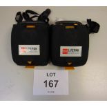 2 x Physio-Control Lifepak CR Plus Defibrillator Units - Fully Automatic